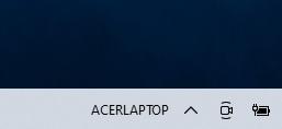 Display PC Name in the Windows 10 taskbar