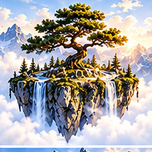 Bonsai Island tile art preview