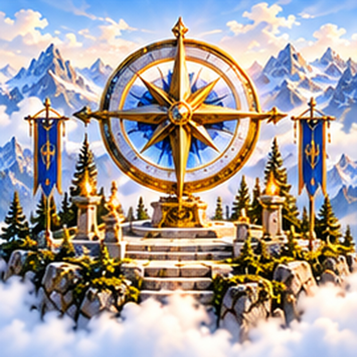 Compass Monument tile art preview