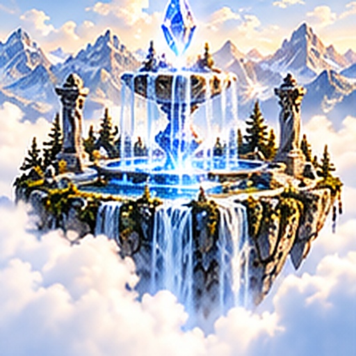 Crystal Fountain tile art preview