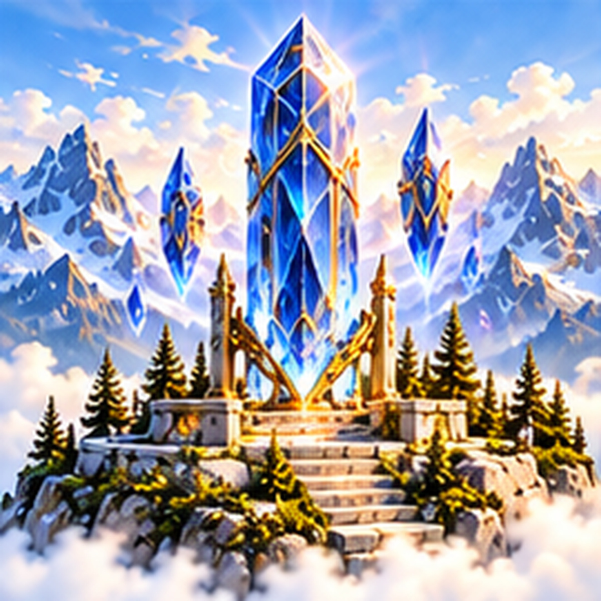 Crystal Obelisk tile art preview