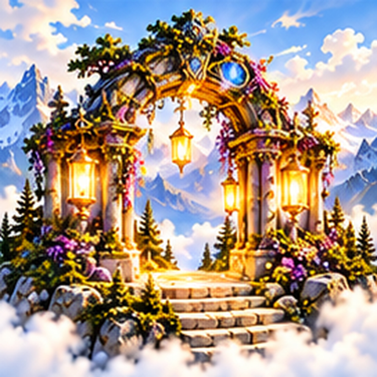 Lantern Arch tile art preview