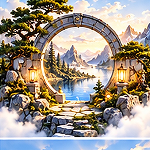 Moon Gate tile art preview